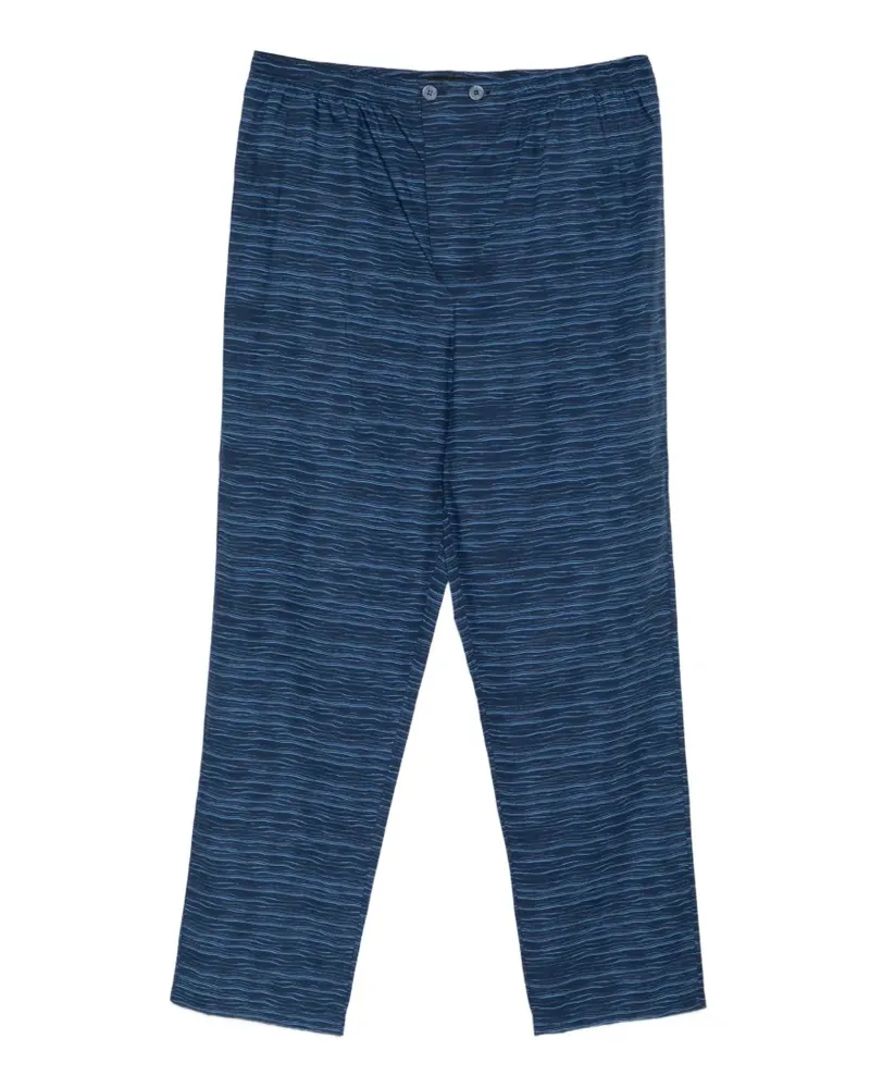 Ermenegildo Zegna Hose mit Print - Blau Blau