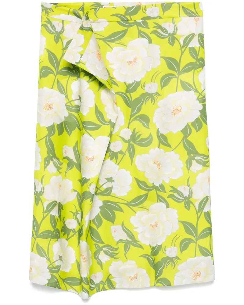 Kenzo Peonies Midirock - Grün Grün