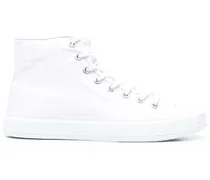 High-Top-Sneakers mit Schnürung - Weiß