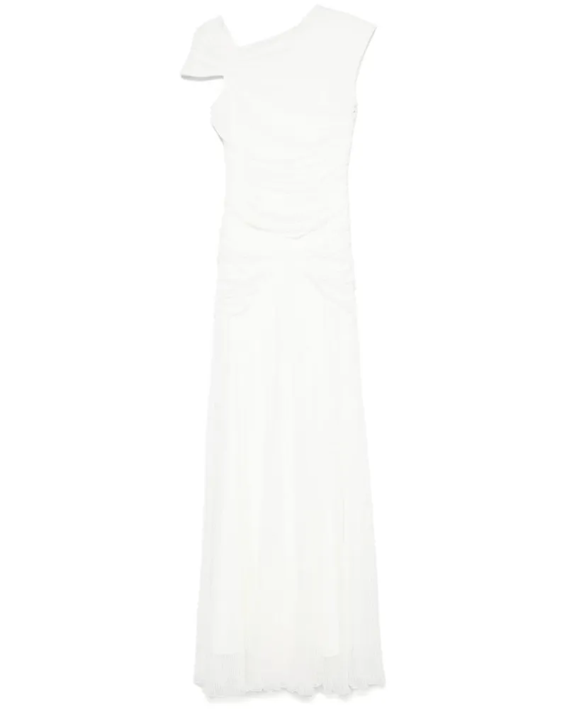 ROTATE Birger Christensen Asymmetrisches Maxikleid - Weiß Weiß
