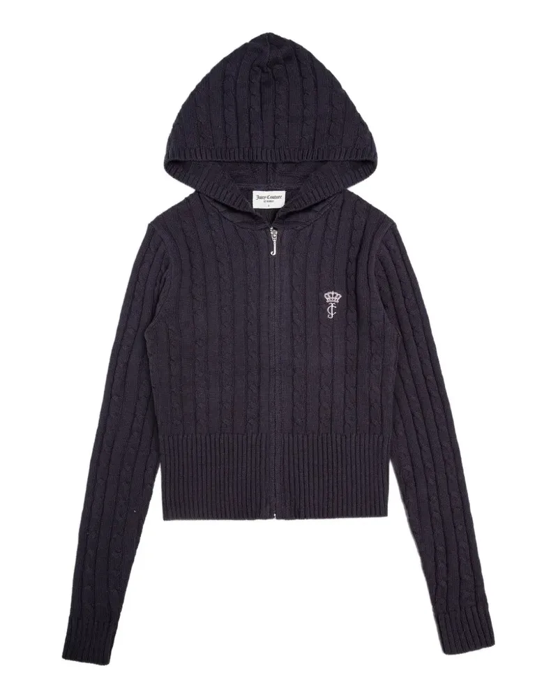 Juicy Couture Kapuzenjacke mit Zopfmuster - Blau Blau