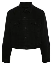 Balenciaga Jeansjacke aus Baumwolle Schwarz