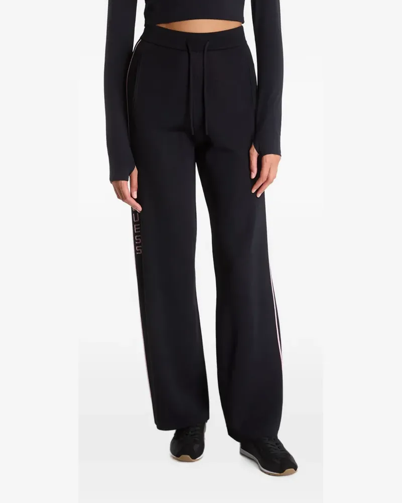 Guess Jogginghose mit Logo-Stickerei - Schwarz Schwarz