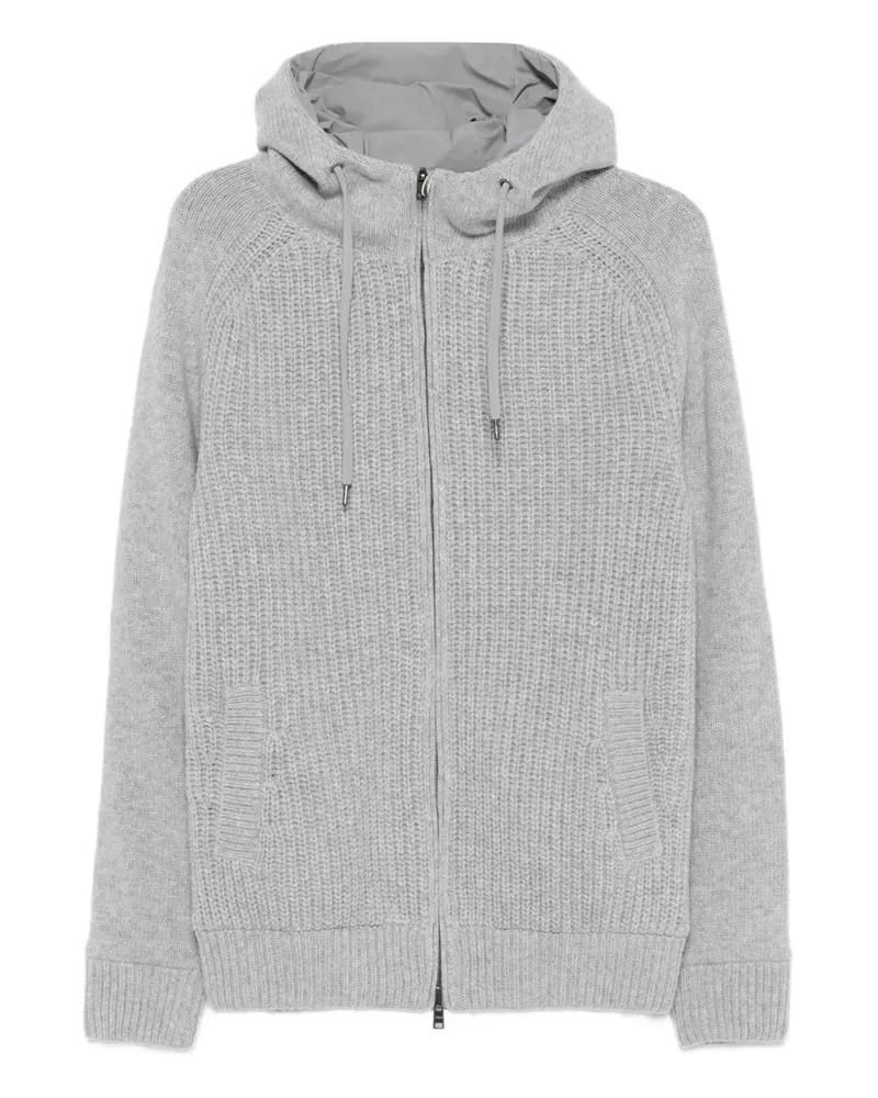 Herno Kapuzenjacke mit Reißverschluss - Grau Grau