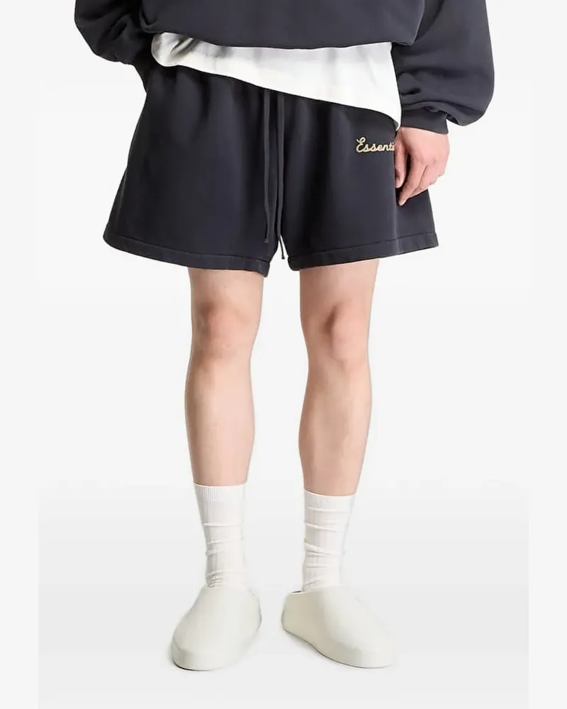 Fear of God Essentials drawstring shorts - Schwarz Schwarz