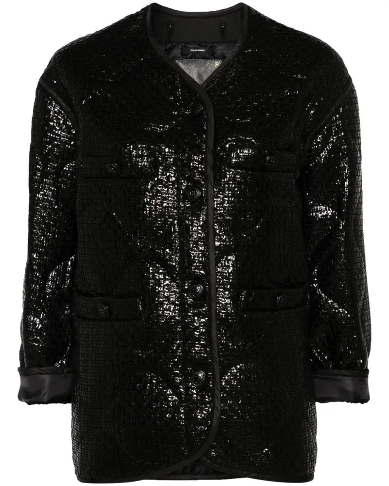 R13 Gothic Liner Jacke - Schwarz Schwarz