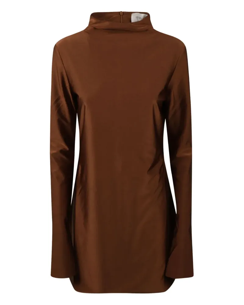 SPORTMAX Langärmeliges Stiria Kleid - Braun Braun