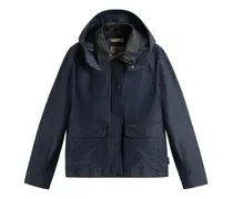 Dundee Jacke mit abnehmbarer Kapuze - Blau