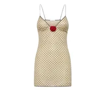 Lumière Minikleid mit Polka Dots - Nude