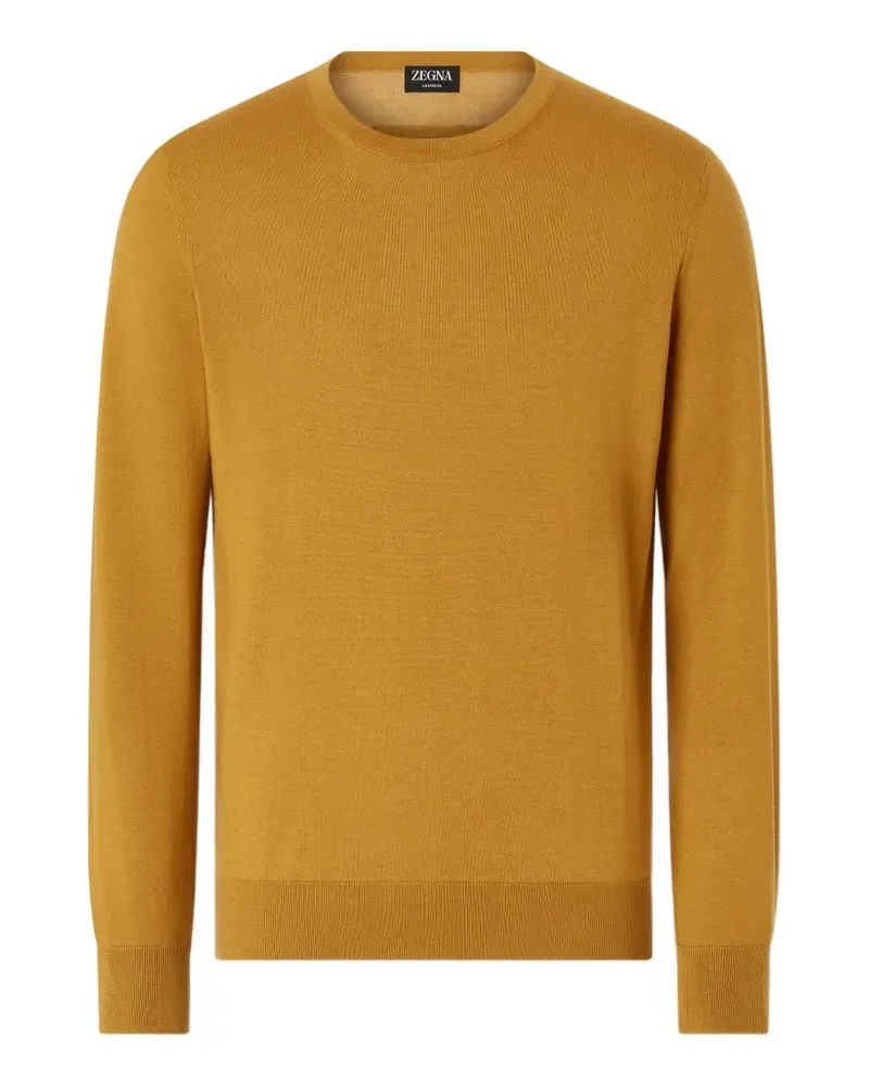 Ermenegildo Zegna Cashseta Pullover mit Rundhalsausschnitt - Gelb Gelb