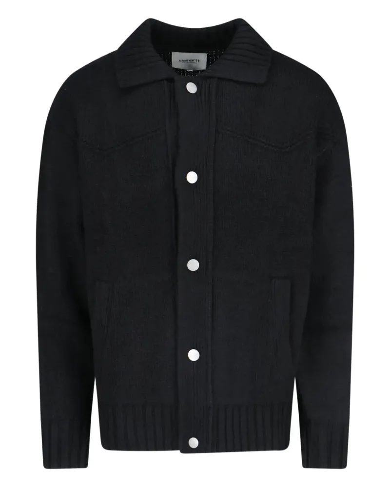 Carhartt WIP Santa Fe Cardigan - Schwarz Schwarz