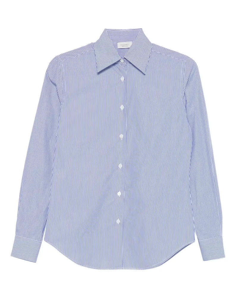 MAZZARELLI Gestreiftes Gea Hemd - Blau Blau