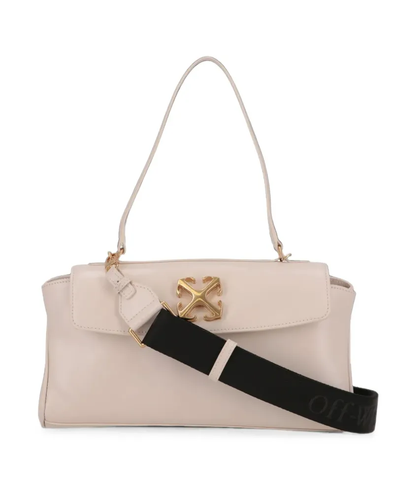 OFF-WHITE Schultertasche mit Arrows-Schild - Nude Nude