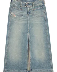 Diesel De-Hush Midirock aus Denim Blau