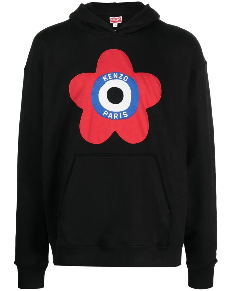 Kenzo Hoodie mit Logo-Stickerei - Schwarz Schwarz