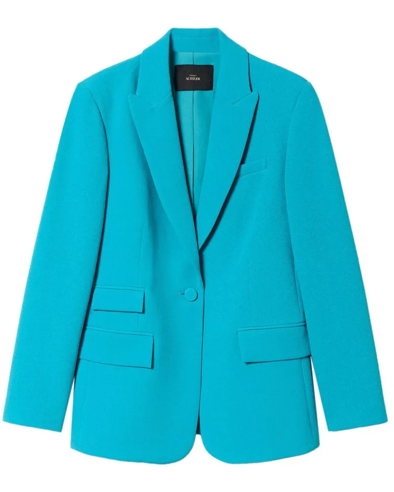 Twin-Set Blazer mit Cady-Struktur - Blau Blau
