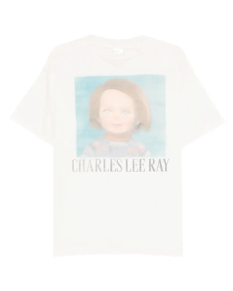 Le Mont Saint Michel T-Shirt mit grafischem Print - Grau Grau
