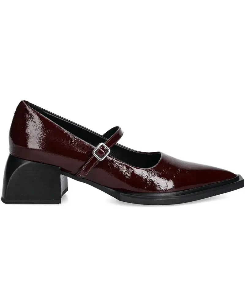 Vagabond Pumps mit Lackleder-Schnalle 55mm - Rot Rot