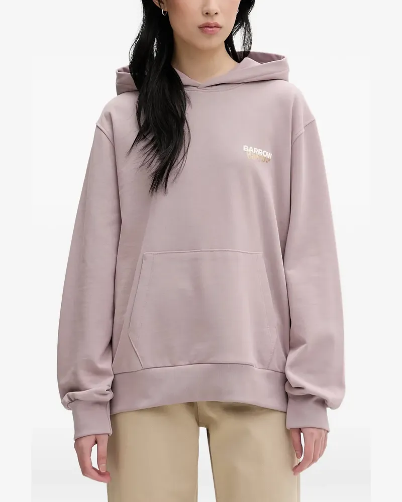 BARROW graphic-print logo-print hoodie - Rosa Rosa