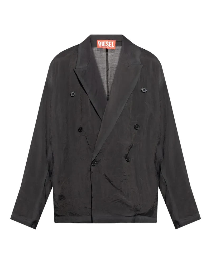 Diesel Doppelreihiges J-Keysery Sakko - Schwarz Schwarz