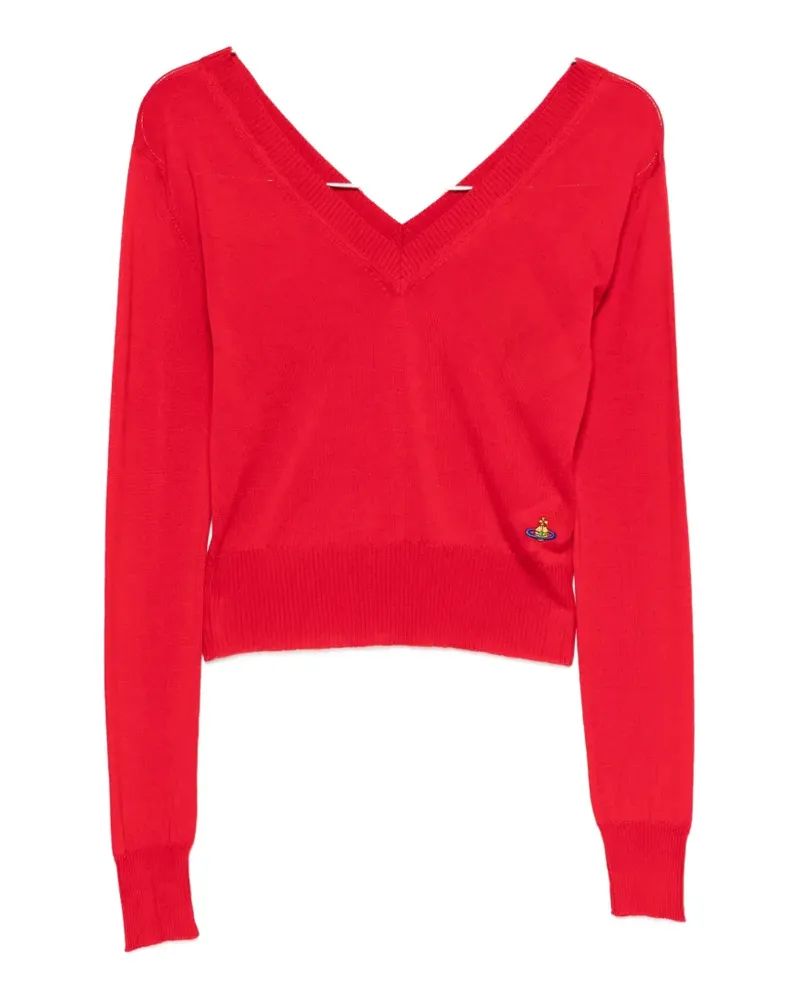 Vivienne Westwood V-neck sweater - Rot Rot