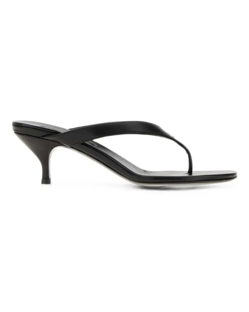 Miu Miu Sandalen aus Leder - Schwarz Schwarz