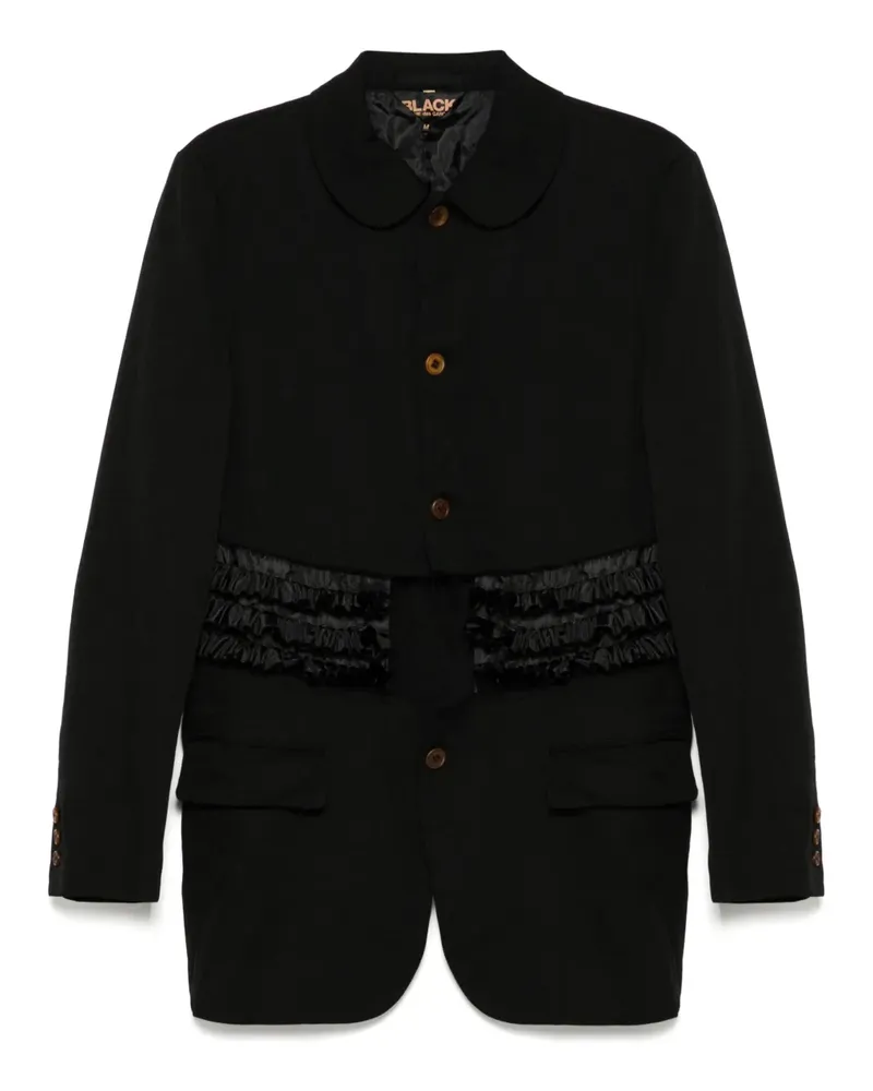 Comme des Garçons Gerüschte Hemdjacke - Schwarz Schwarz