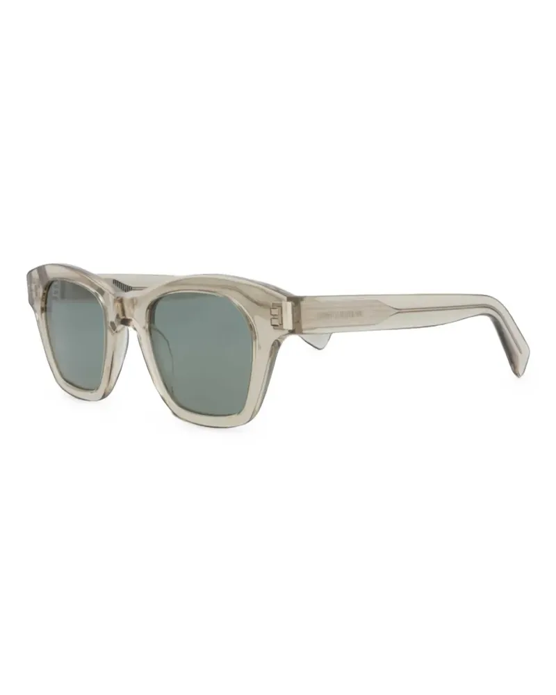 Saint Laurent Sonnenbrille mit eckigem Gestell - Nude Nude