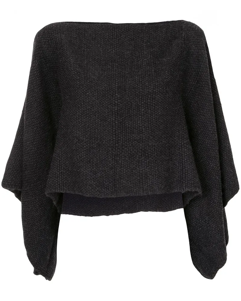 VOZ Lineas' Cropped-Pullover Schwarz