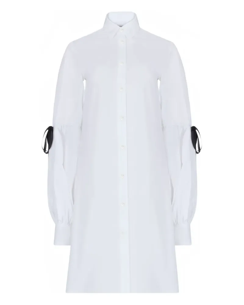 Nina Ricci Hemdkleid mit Schleife - Weiß Weiß