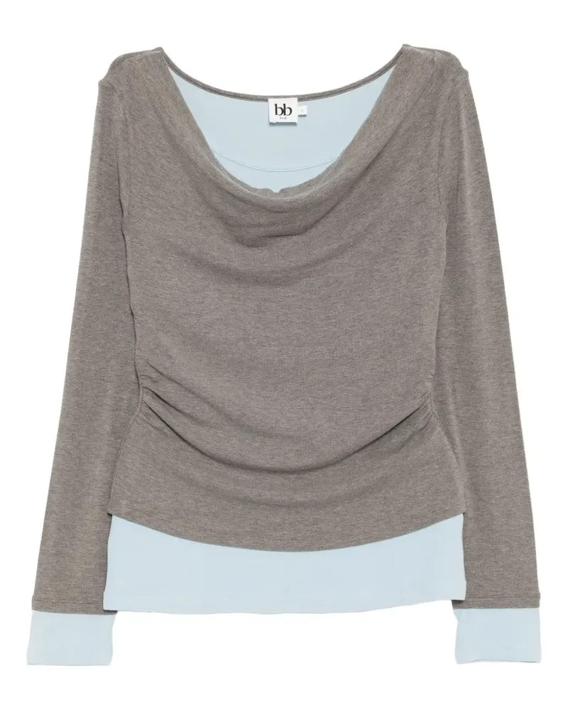 b+ab Oberteil im Layering-Look - Grau Grau
