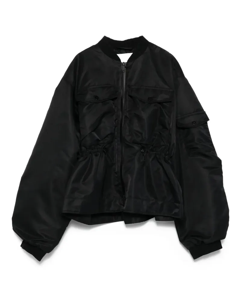 Cecilie Bahnsen Birdie Bomberjacke - Schwarz Schwarz