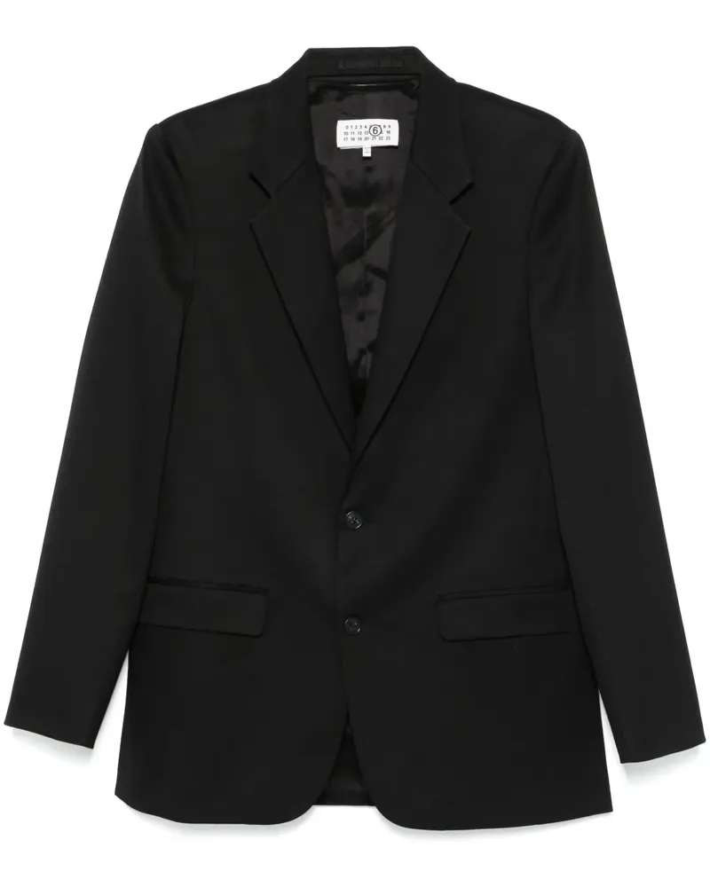 Maison Margiela Einreihiges Sakko - Schwarz Schwarz