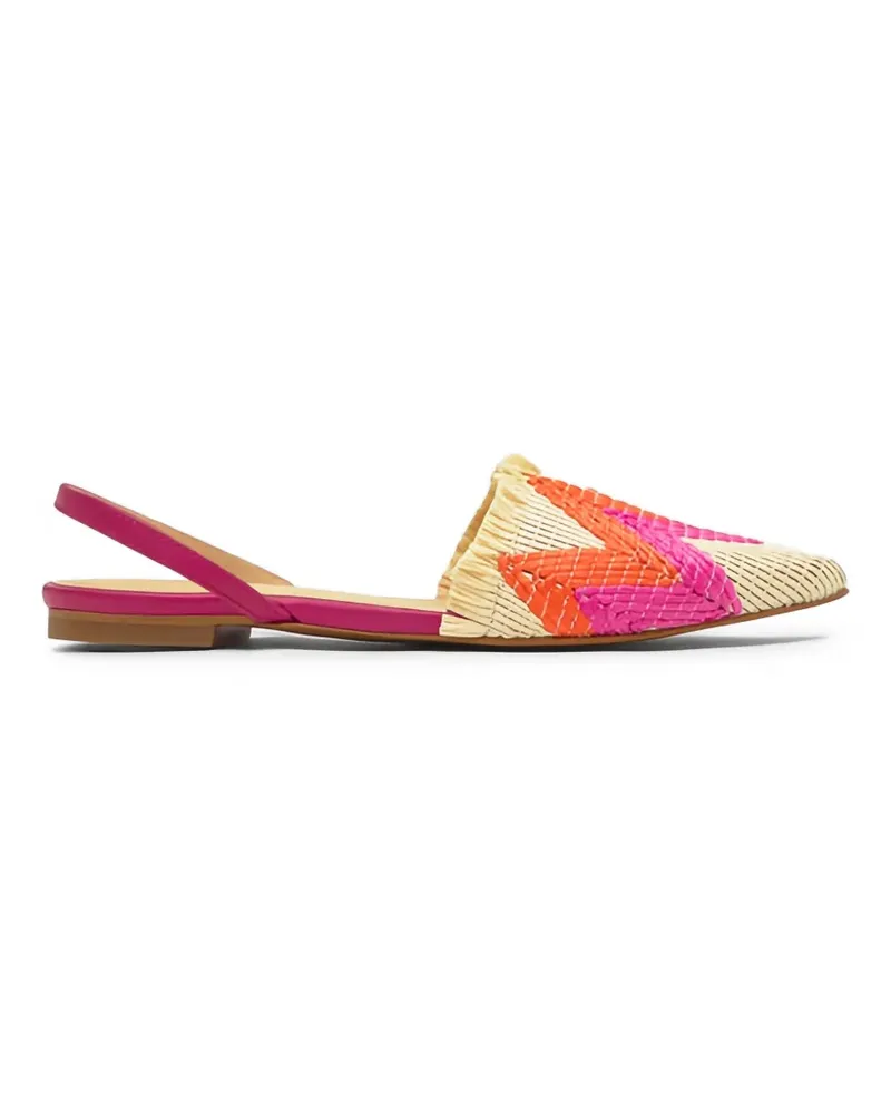 Castañer Berta pointed-toe flat pumps - Nude Nude