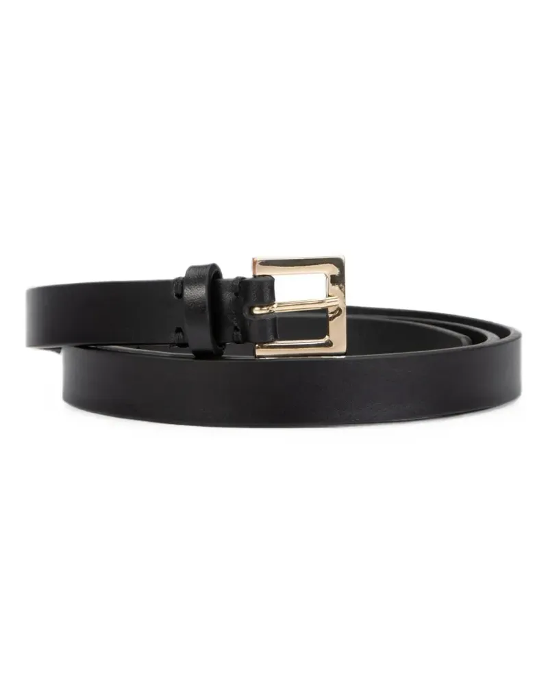 Fabiana Filippi square-buckle leather belt - Schwarz Schwarz