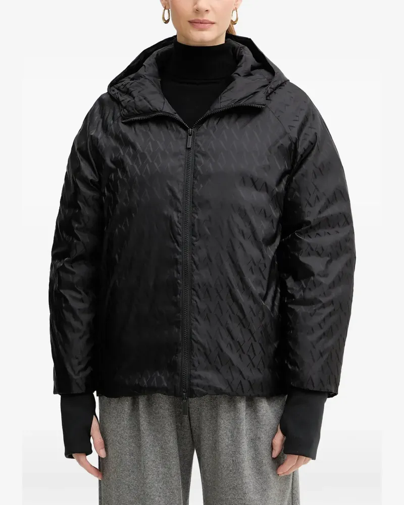 Armani Exchange hooded patterned jacket - Schwarz Schwarz