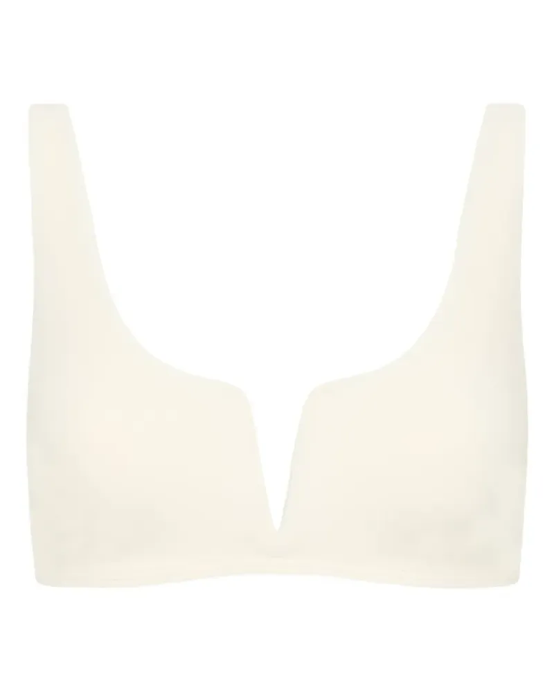 BONDI BORN Verona scoop-neck bikini top - Nude Nude