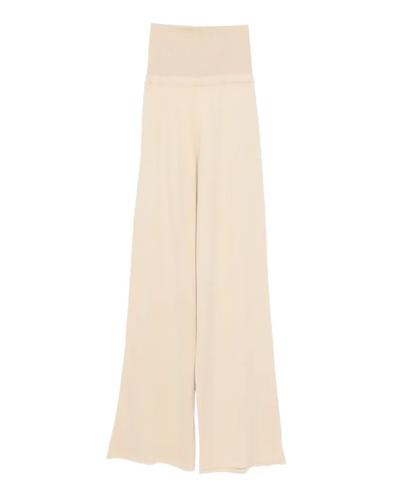Aya Muse wide-leg trousers - Nude Nude