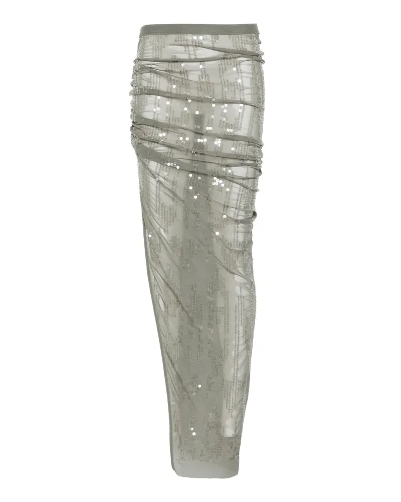 Rick Owens Lilies Eva sequin embellished maxi skirt - Grün Grün