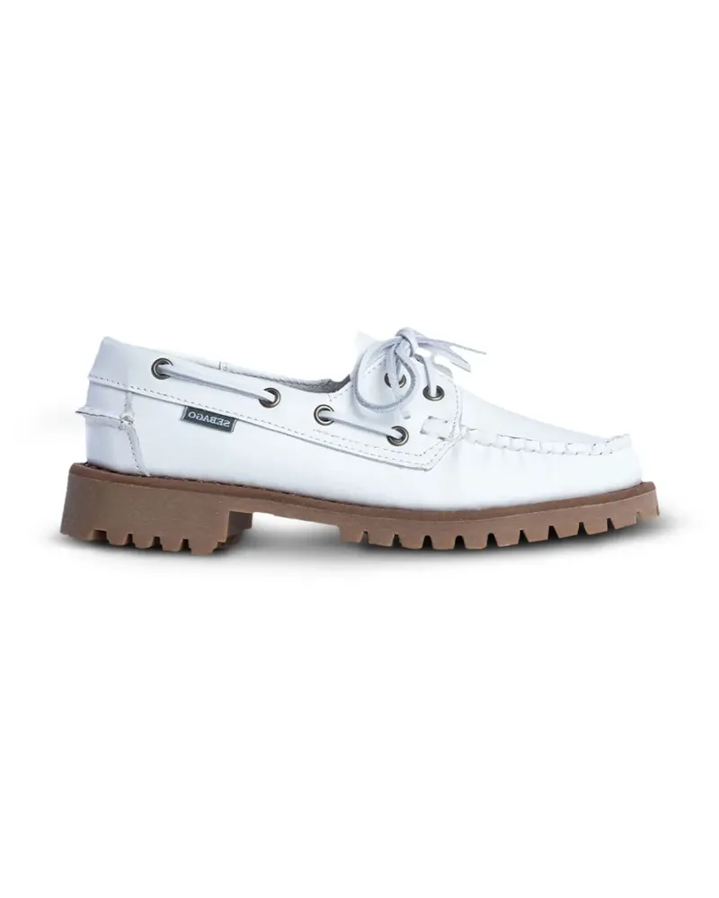 Sebago lug-sole boat shoes - Weiß Weiß