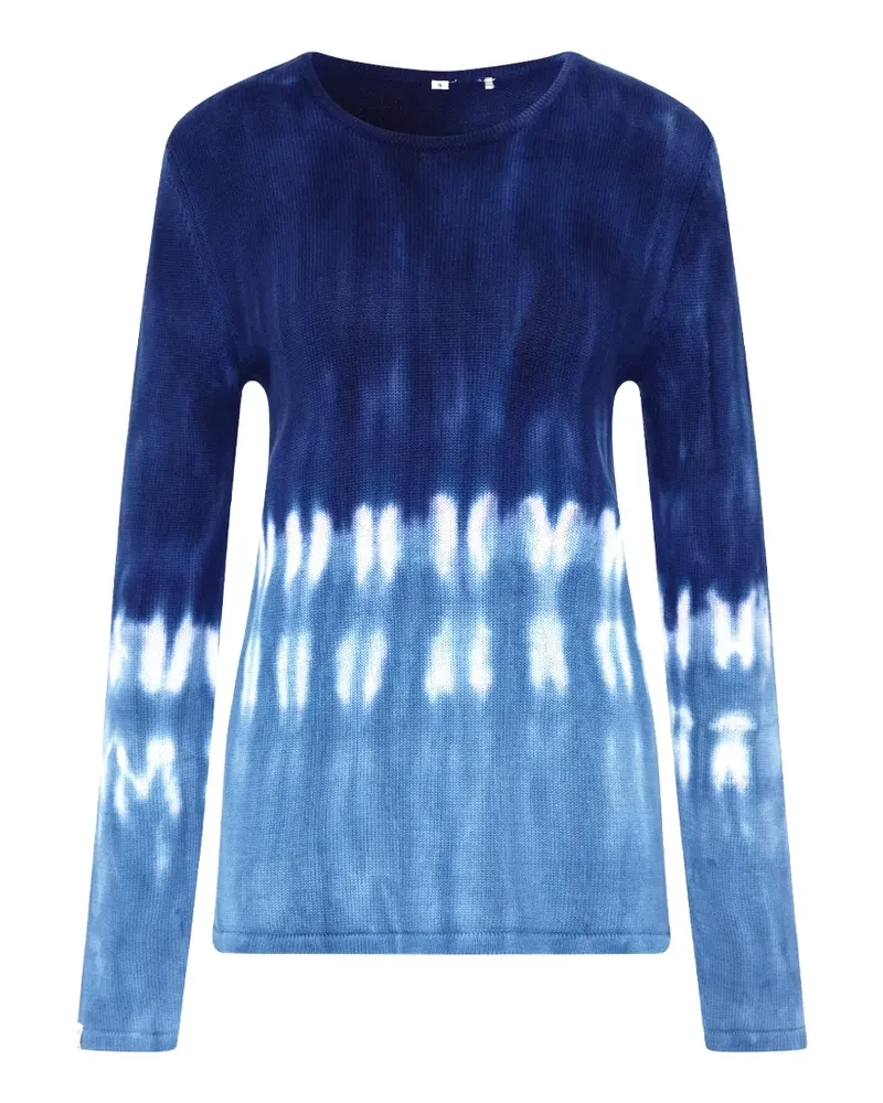 The Upside Seeker Amana Pullover mit Batikmuster - Blau Blau