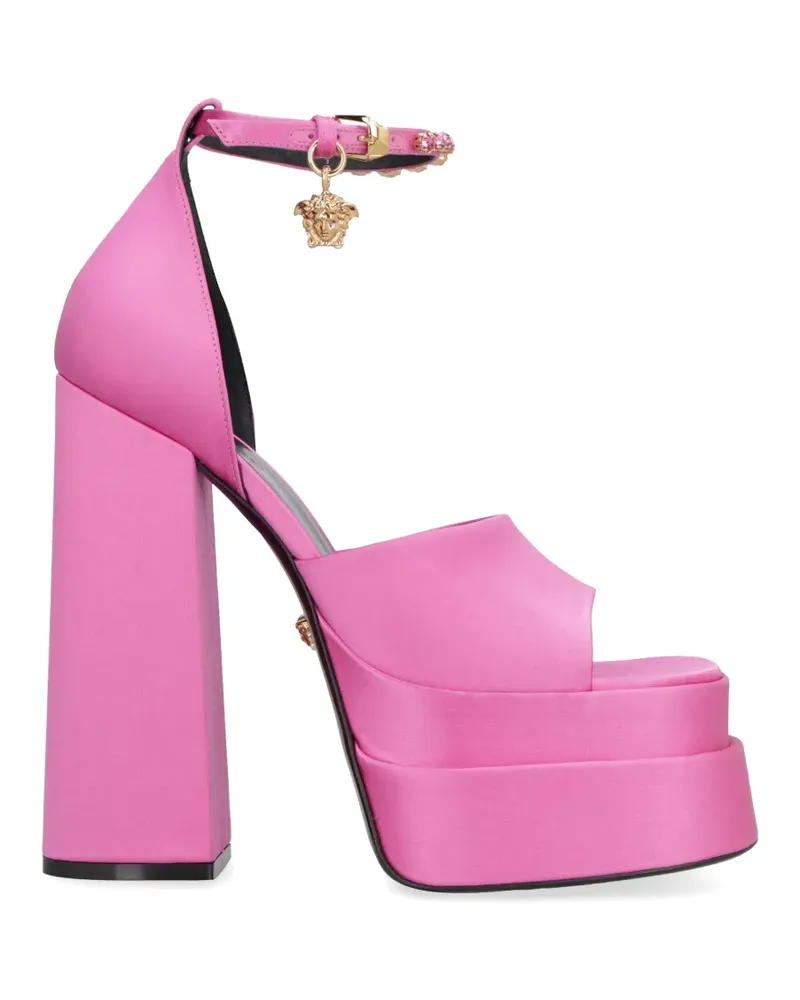 Versace Medusa Aevitas satin sandals - Rosa Rosa