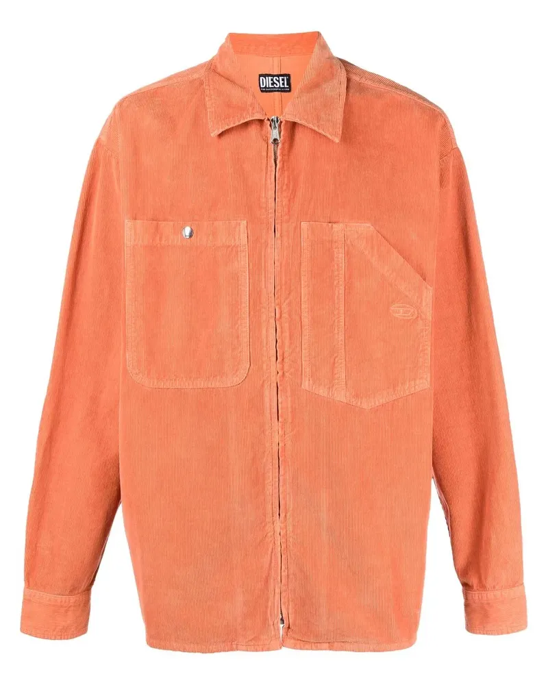 Diesel S-Lyne Cordhemd - Orange Orange