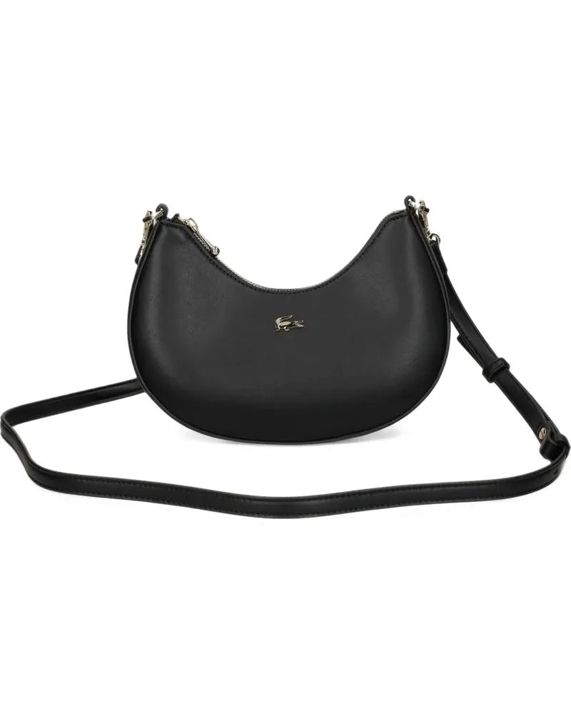 Lacoste logo-plaque shoulder bag - Schwarz Schwarz
