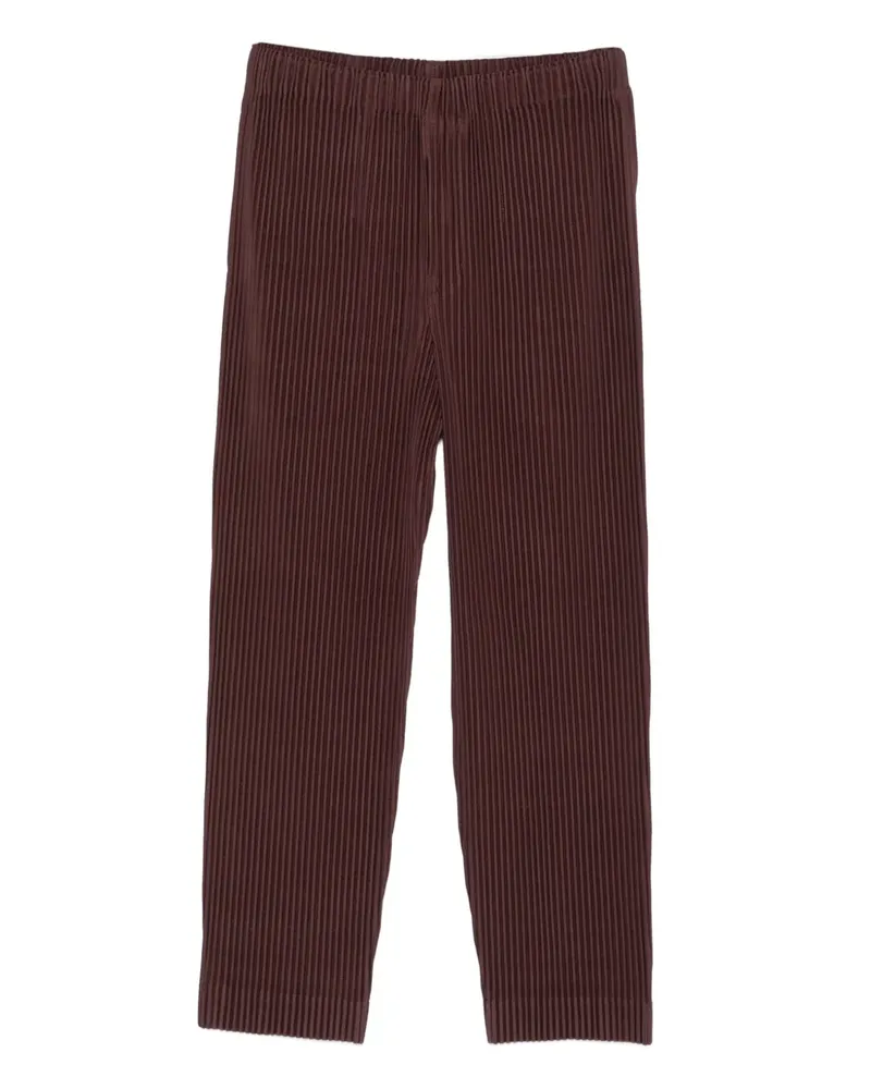 Issey Miyake Cropped-Hose mit Bundfalten - Braun Braun