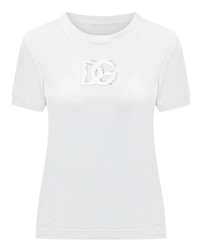 Dolce & Gabbana T-Shirt mit Logo - Weiß Weiß