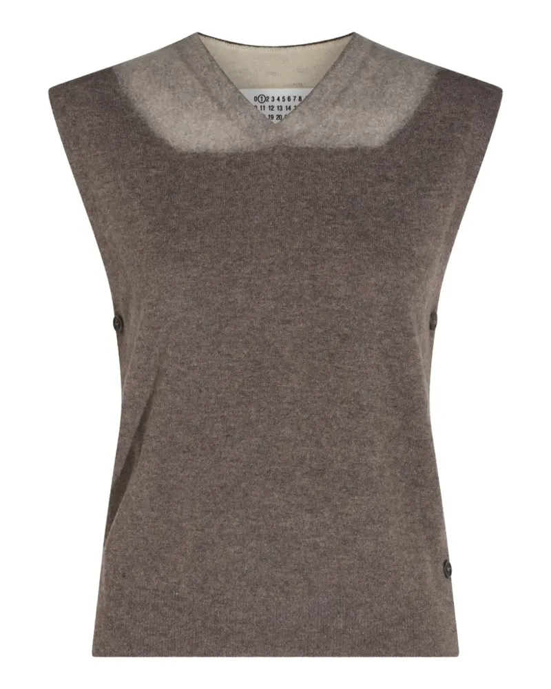 Maison Margiela Top mit Knöpfen - Braun Braun