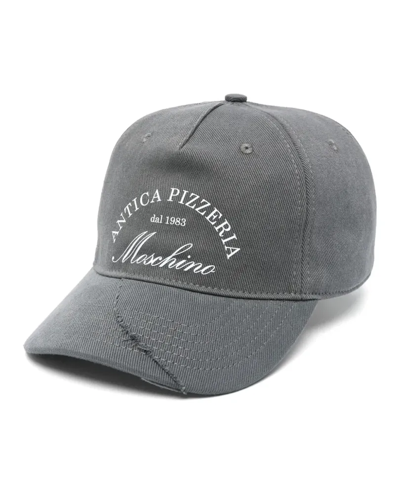 Moschino Baseballkappe mit Logo-Print - Grau Grau