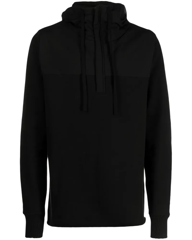 THOM KROM Hoodie mit Reißverschluss - Schwarz Schwarz