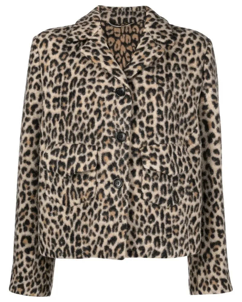 Ermanno Scervino Blazer mit Leoparden-Print - Nude Nude